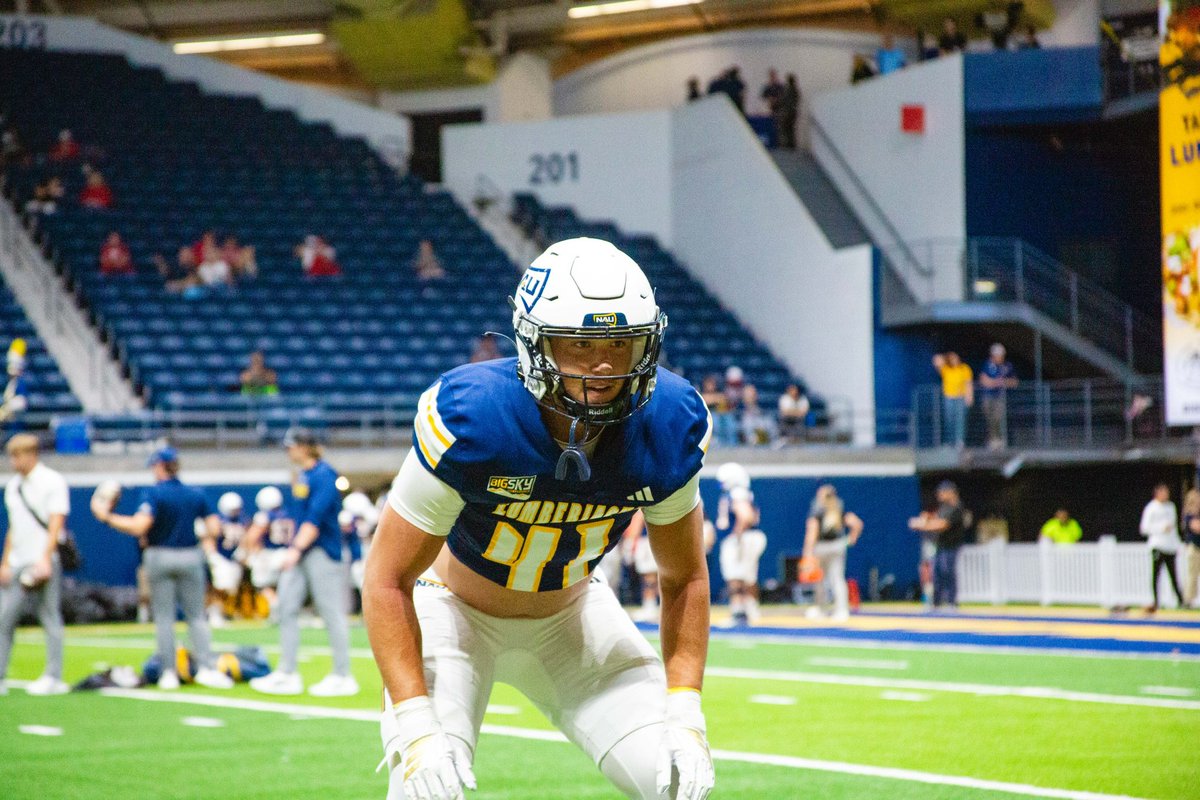 LauritzenBlake's tweet photo. Thank you to NAU and all of the coaches who have gotten me to where I am today!  With that being said, I have decided to enter my name into the transfer portal with 3 years of eligibility! 6’2 225 LB/Athlete @247SportsPortal @RivalsPortal @NCAAFNation247 https://t.co/C5JaZ9VcFo