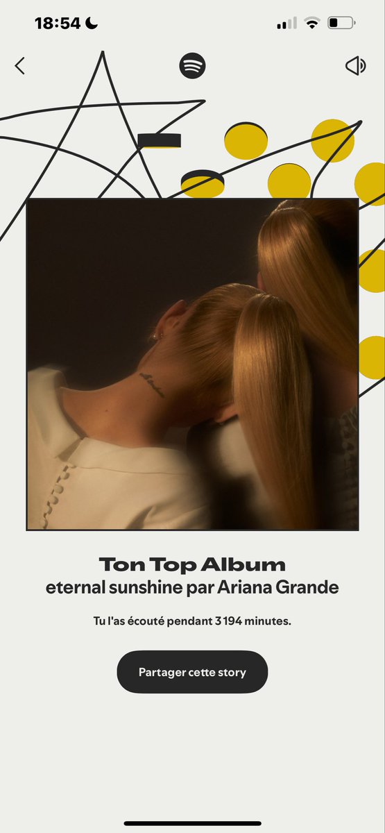 dengerouslyari's tweet photo. i couldn’t even fake hating her if i tried #SpotifyWrapped https://t.co/cCCLw724No