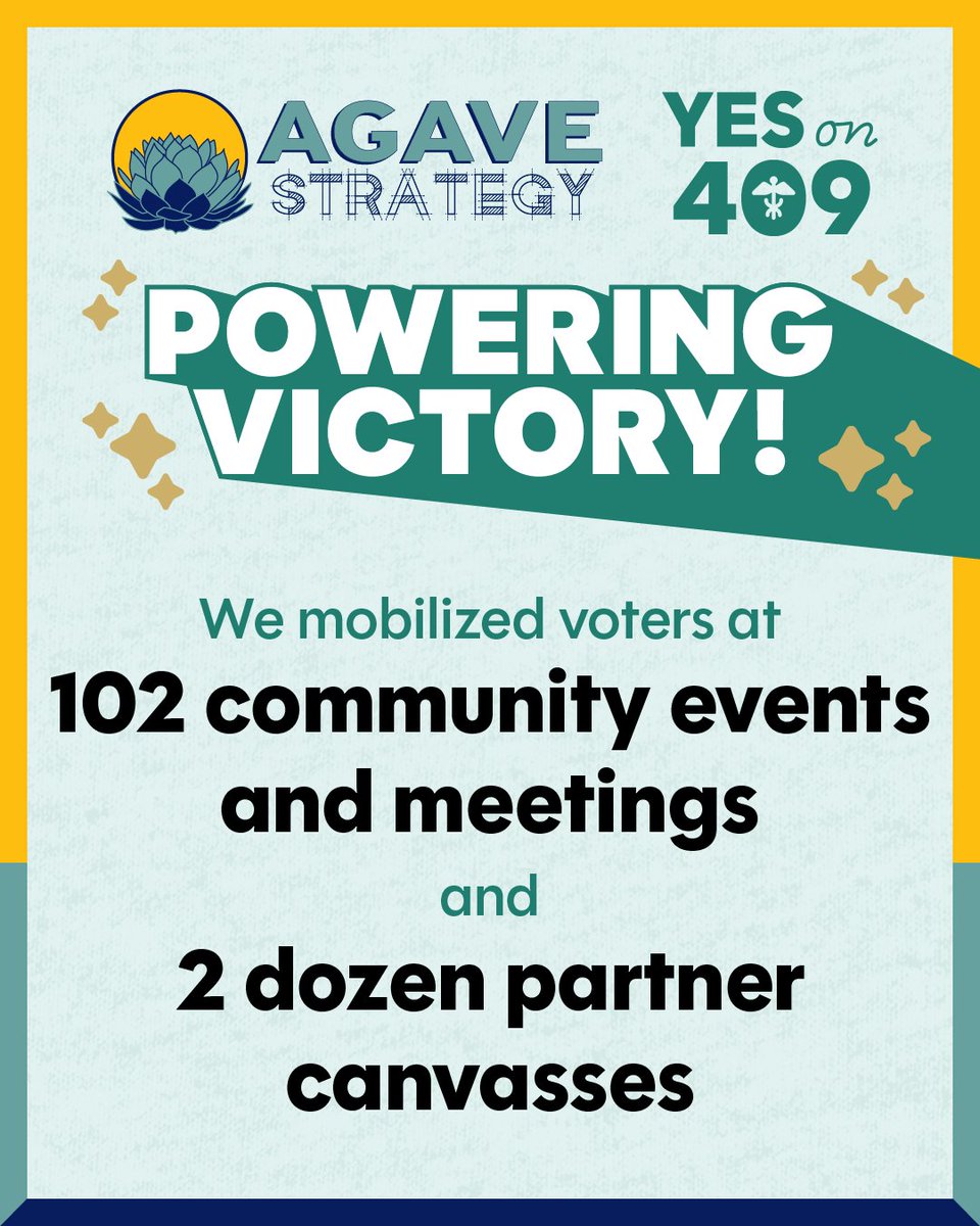 AgaveStrategy's tweet image. DID YOU KNOW...Agave’s team has been leading local, county, legislative and statewide field programs since 2018? Get in touch to learn more about our campaign management services and ensure effective people power is part of your pathway to victory!