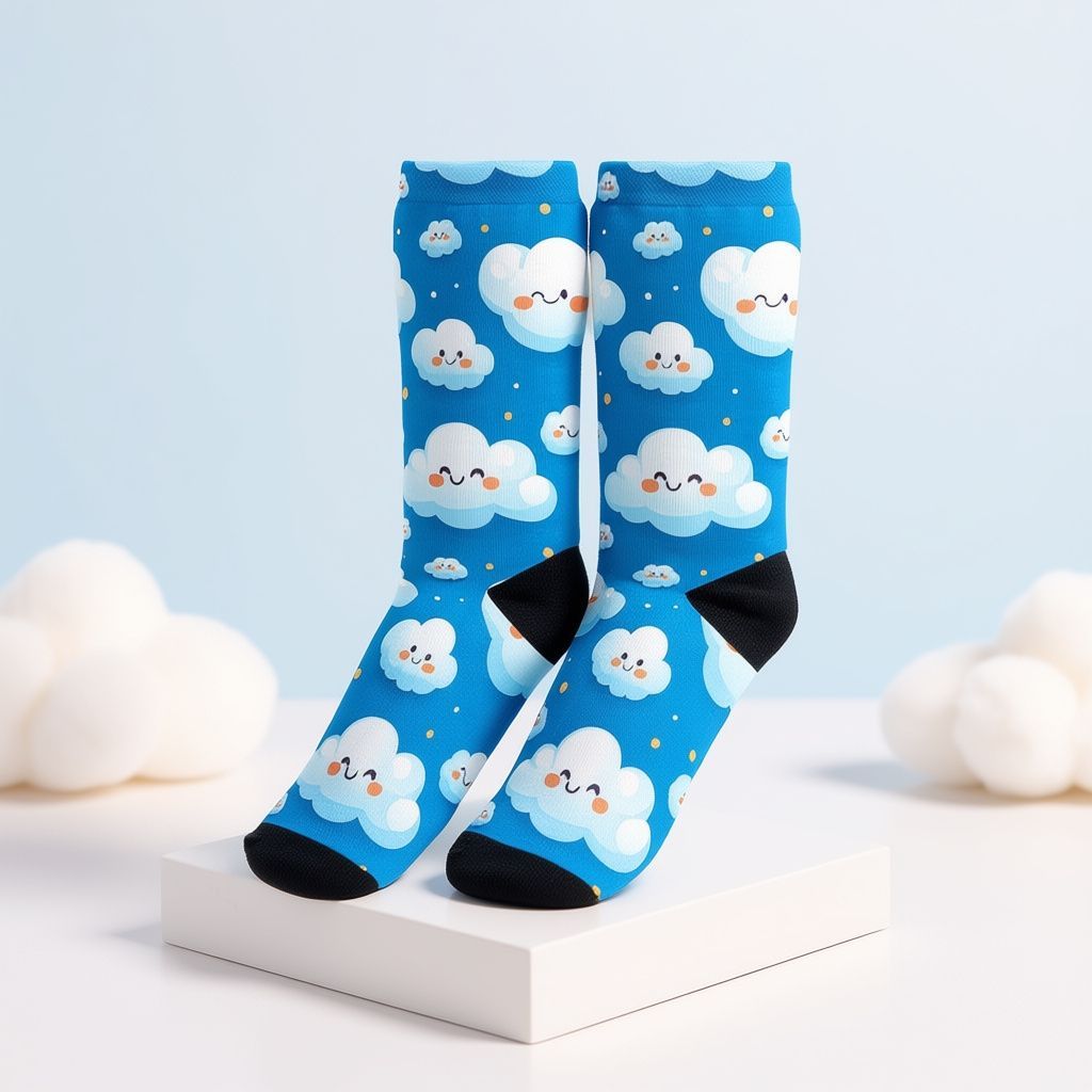 magicpixelsshop's tweet image. Socks Cute Fluffy Cloud Party in Blue Sky features a cheerful cloud print on a vivid sky-blue background, adding a playful pop to everyday looks. Styling ideas welcome in the comments.
        
#noveltysocks #patternedsocks #socksoftheday #kawaii #fashion #style #ootd #giftideas