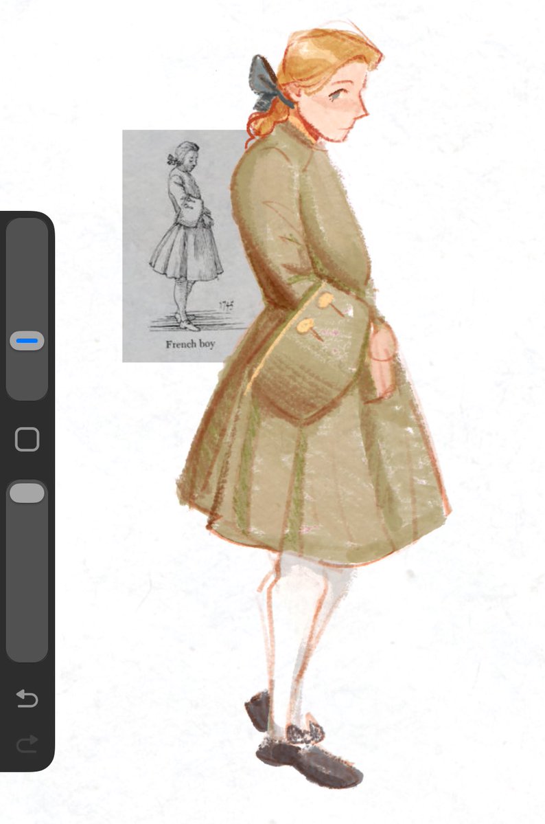 "early teens gabrielle crossdressing and feeling happy with herself... going into the village square and being called a boy 😖" -&gt; just a little doodle... no little italian boy don't let your family marry you off :(  smallpolarbear.straw.page