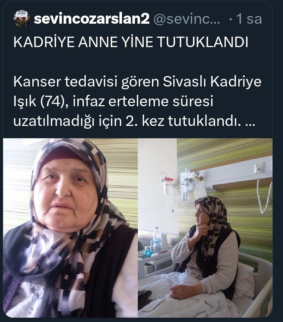 Bu gözler o kadar zulüm gördü, kulaklar o zulüm ısıttı ki bazen dönüp bakıyorum.
Bunlar da mı yaşandı diye!
Evet yaşandı, yaşatıldı!
Yaşatılmaya devam ediliyor!!
Hukuk, vicdan hakim gelsin artık!!
EngelliTutsaklara Tahliye