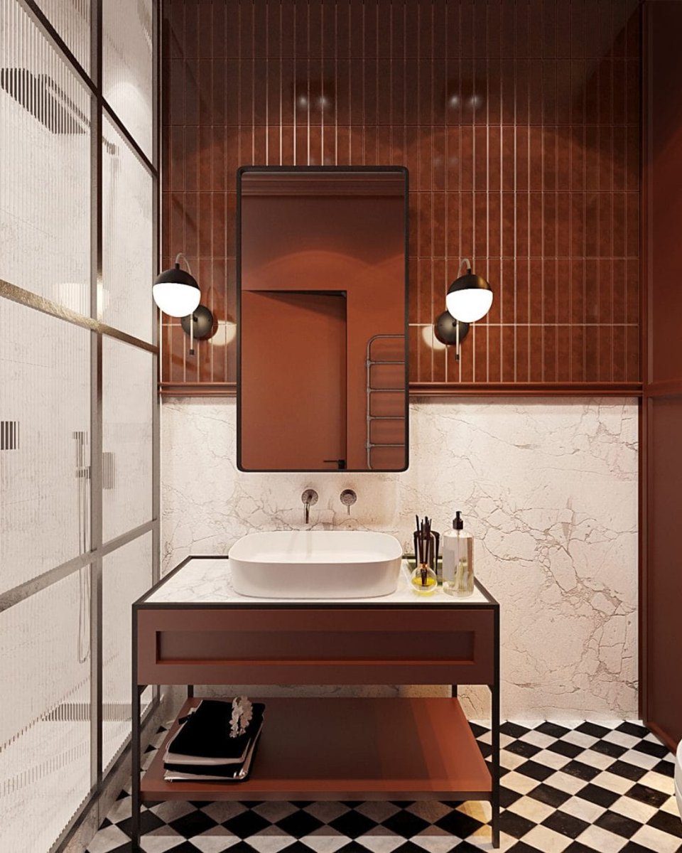 Decorilla's tweet image. 🌿✨ 2026 is bringing a fresh wave of bold tile trends to elevate your bathroom design! 

Want to know what&apos;s trending? Dive into the latest tile designs on our blog, LINK IN BIO!

 #BathroomTrends #TileDesign #2026Style