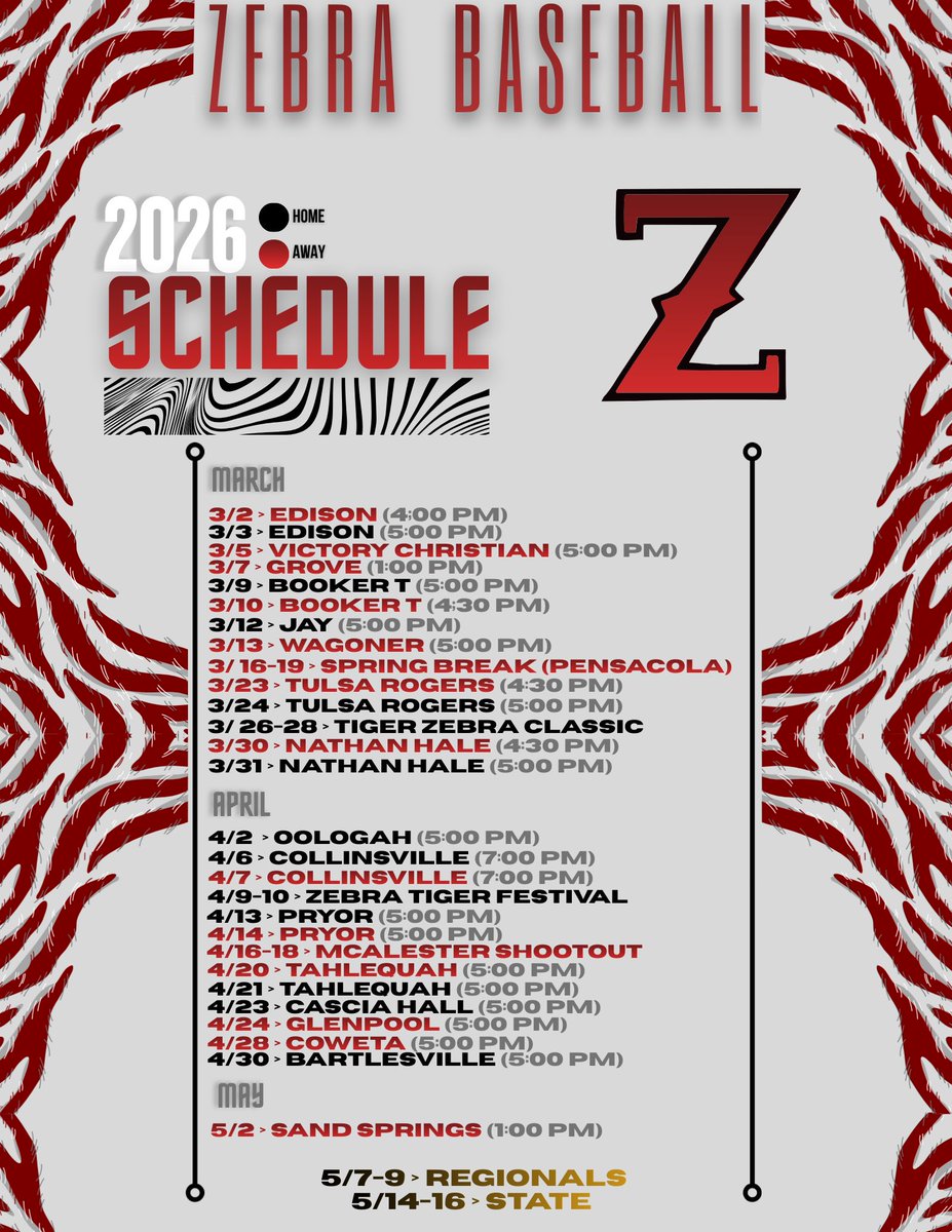 Claremore Zebra Baseball tweet media