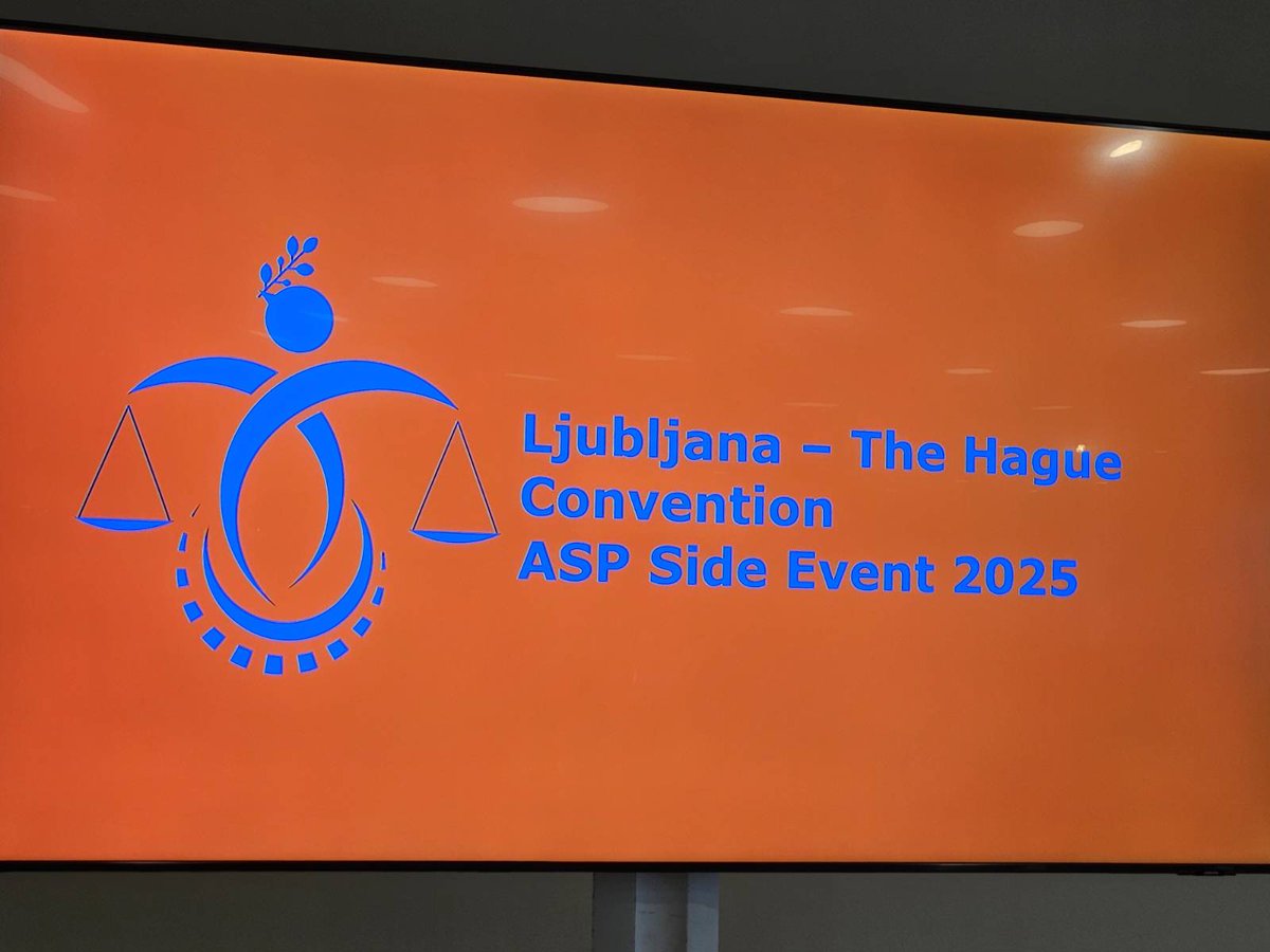 MZEZ_RS's tweet image. At the #ICC-#ASP24 side event panellists stressed the importance of the #Ljubljana – The Hague Convention (LHC) for prosecuting int. crimes at national level. LHC closed the legal gap in int. #criminaljustice enhancing &amp;amp; facilitating cooperation of states in criminal matters.