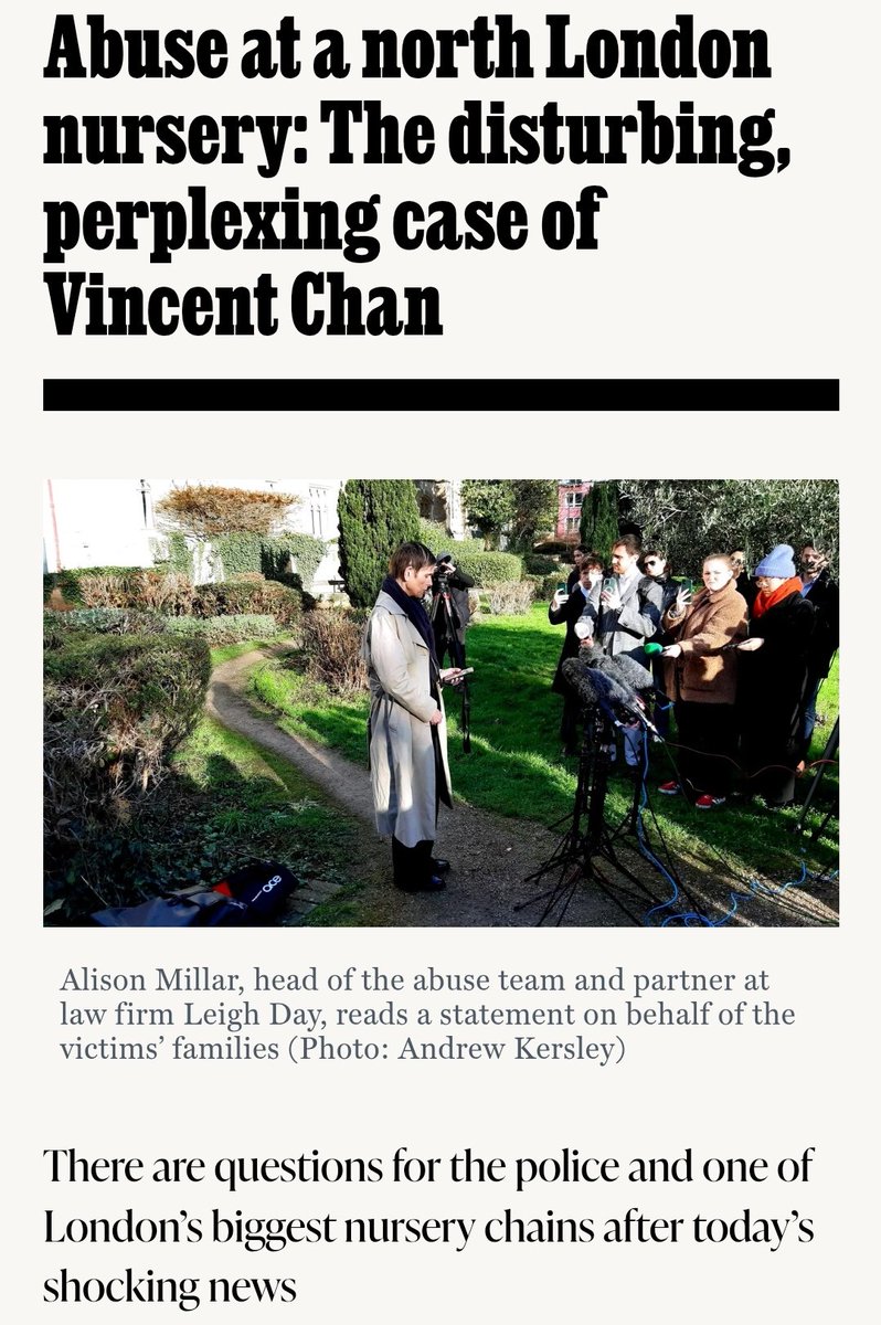 Wommando's tweet image. This article asks why it took Met police 15 months from Chan&apos;s 1st arrest &amp;amp; his rearrest for child se-ual offences

It also highlights a &quot;pattern of failure&quot; of the UK&apos;s third biggest nursery chain, Bright Horizons with 92 sites in London &amp;amp; 270 across UK.
the-londoner.co.uk/abuse-at-a-nor…