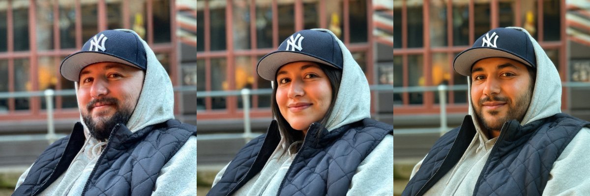 gitpush_gitpaid's tweet image. asked chatgpt to turn my profile pic to a woman and then took that pic and asked it to turn it into a man