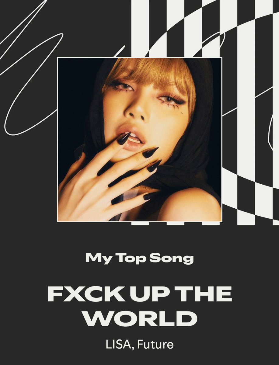 Sunny032797's tweet image. I LOVE YOU @wearelloud 

My Top Artist: LISA
My Top Song: FXCK UP THE WORLD
My Top Album: ALTEREGO
@RCARecords @Sony @Spotify 

#LISA #ALTEREGO #SpotifyWrapped #MySpotifyWrapped2025