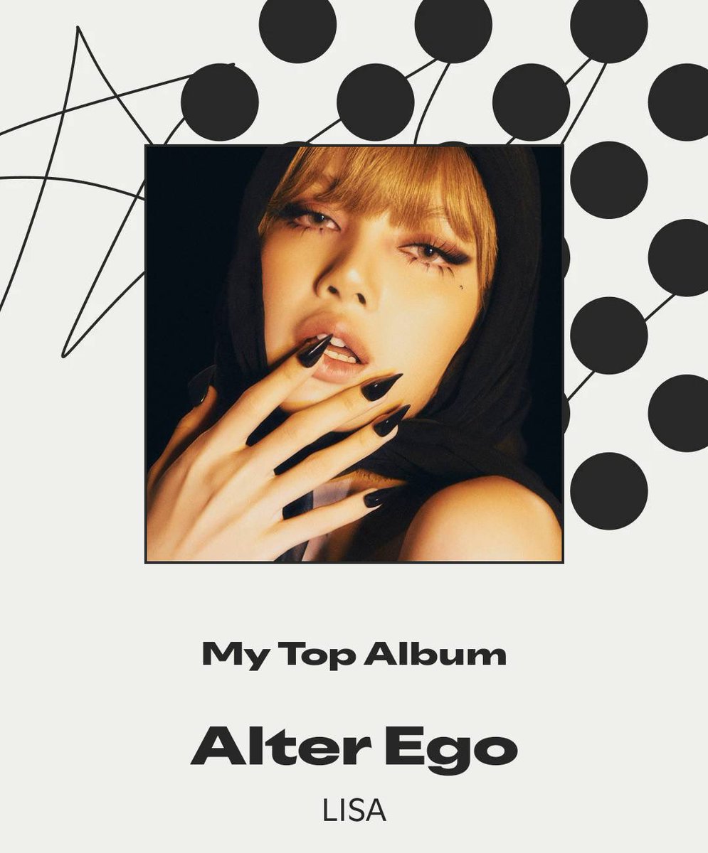 Sunny032797's tweet image. I LOVE YOU @wearelloud 

My Top Artist: LISA
My Top Song: FXCK UP THE WORLD
My Top Album: ALTEREGO
@RCARecords @Sony @Spotify 

#LISA #ALTEREGO #SpotifyWrapped #MySpotifyWrapped2025