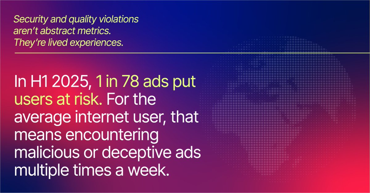 Think about the last 78 ads you saw. Odds are, one carried real risk. The MAQ breaks down what that means for trust online.

hubs.la/Q03WG1rQ0