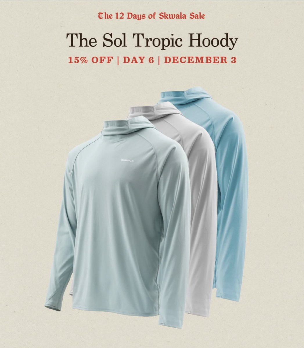 mossycreekstore's tweet image. Flash sale today as part of the 12 Days of Skwaka! Enjoy 15% off Sol Tropic Shirts, Sol Pants, and Sol Shorts! #flyfish #fishingsale #skwala