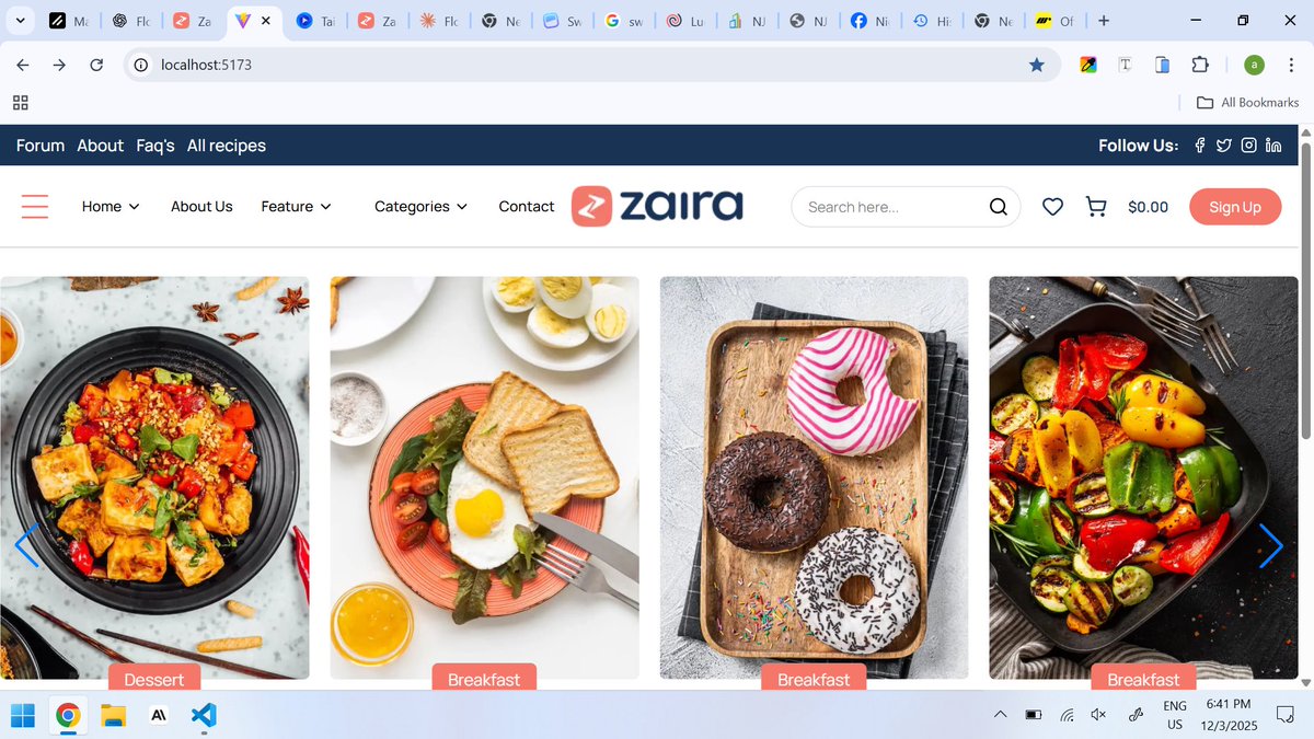 THEJASPERJAY's tweet image. Day 44 of 60 Days of Code
Today I worked on my hero page, used swiper.js, mapped the cards and added another section. It is finally coming together.
Tomorrow we go again.

#fyp #react #javascript #webdevelopment #swiperjs #frontenddeveloper #codingjourney