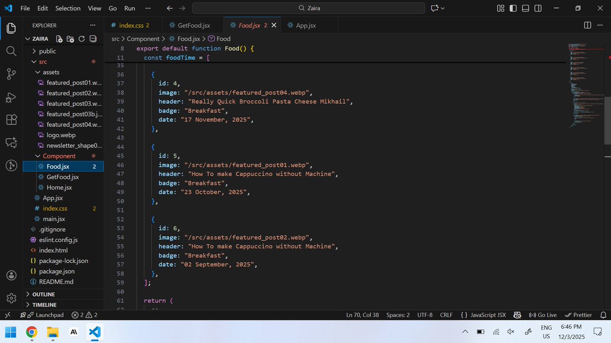 THEJASPERJAY's tweet image. Day 44 of 60 Days of Code
Today I worked on my hero page, used swiper.js, mapped the cards and added another section. It is finally coming together.
Tomorrow we go again.

#fyp #react #javascript #webdevelopment #swiperjs #frontenddeveloper #codingjourney