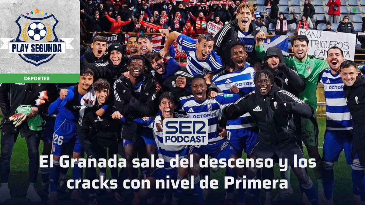 PlaySegunda's tweet image. ⚽️👀 12x11 | ¡NUEVO EPISODIO YA DISPONIBLE DE #PLAYSEGUNDA! 🙌 #DaleAlPlay⏯️

📈 El @GranadaCF sale del descenso 🌤️

🦸‍♂️🌟 Los cracks con nivel de Primera, el @CDCastellon vuela fuera de casa, el CTA da la razón al Leganés...

🎧 @OscarEgido y @joseaduro 📲linktr.ee/PlaySegunda