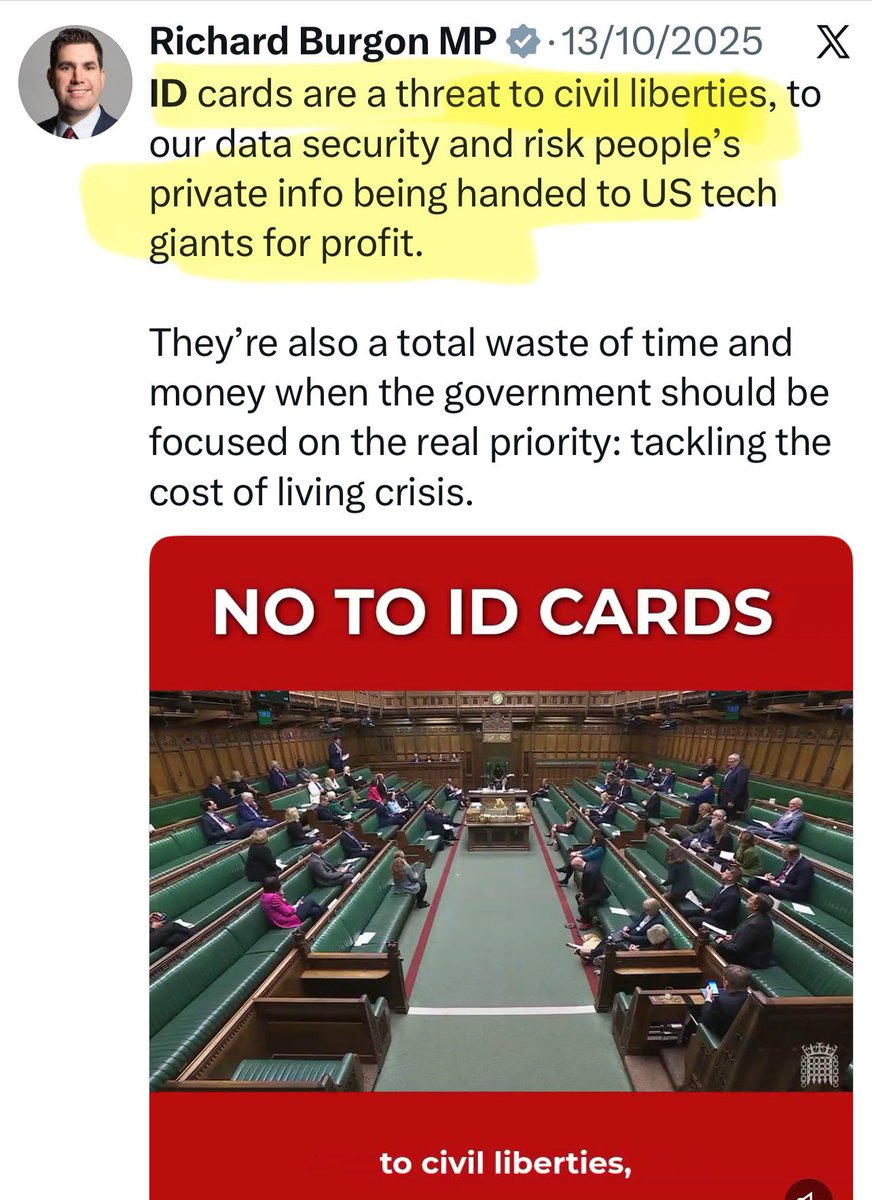 The prospect of citizens in our country being put in jail for up to 3 years without the benefits of a trial by jury sends a chill through my heart.

ID cards are a threat to civil liberties and our data security.

Not my words - These are the words of the Labour MP for Leeds