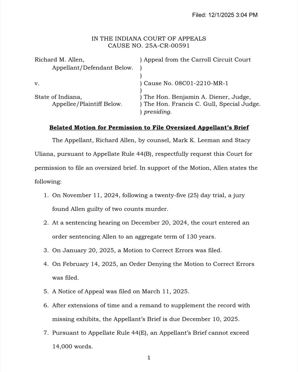 alleyesondelphi's tweet image. “they have identified at least ten issues, nine of which involve Allen&apos;s constitutional rights.”

9 of the 10 issues involve constitutional rights. N I N E.

WHY AM I NOT SURPRISED.

#RichardAllen #Delphi