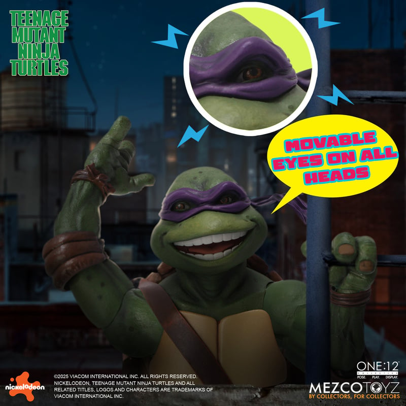 Mezco One:12 Movie Teenage Mutant Ninja Turtles 4-pack is up for preorder at BBTS ($350.00) - bit.ly/3Mdt2Ny