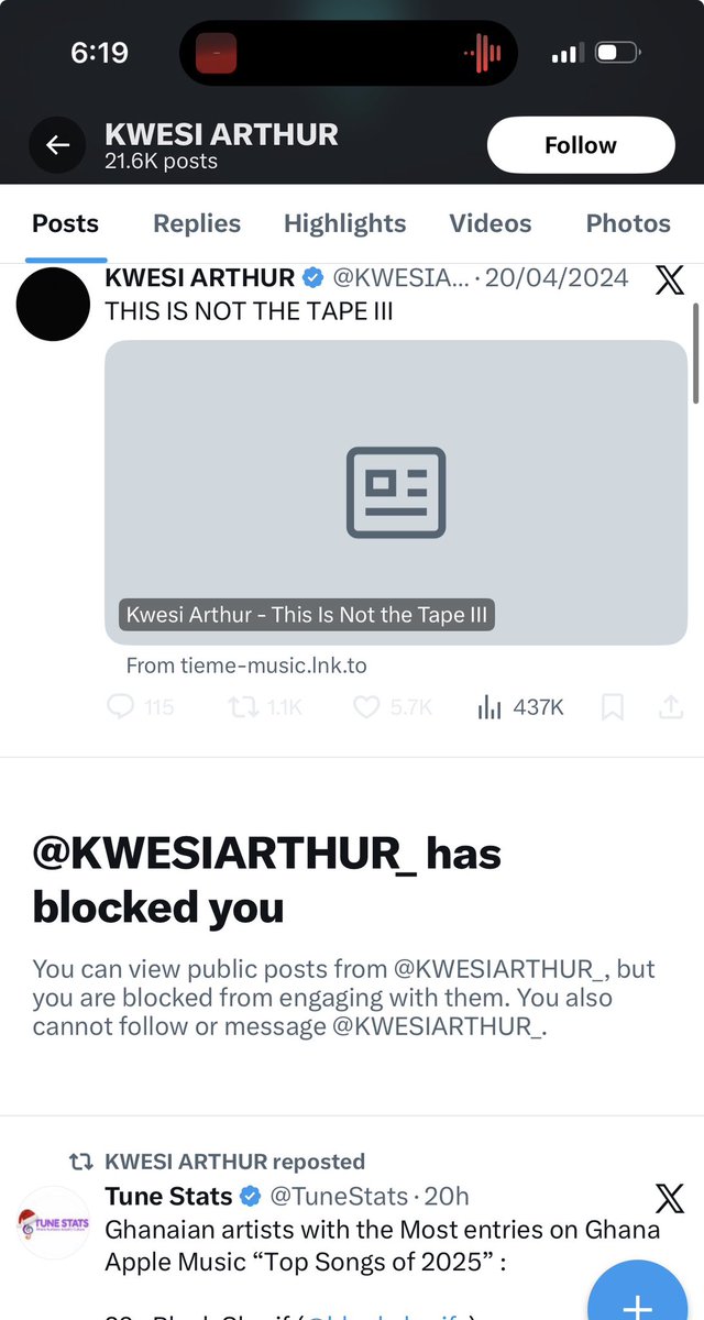 What did I do to deserve this blocking food influencer ? <a href="/KWESIARTHUR_/">KWESI ARTHUR</a>