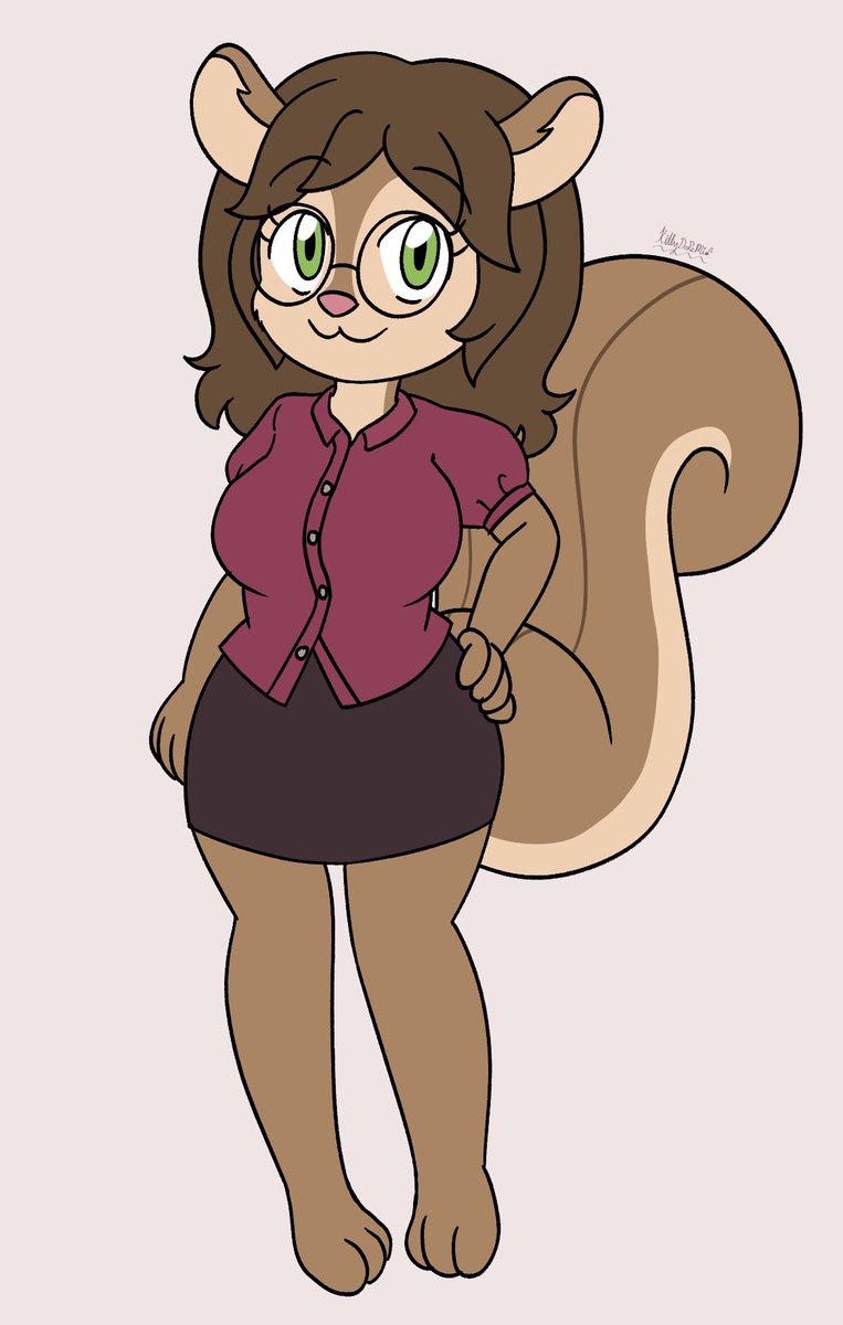 BerryKitty06's tweet photo. Drew my fursona! She's a squirrel! ๐ฟ
#furona #art #selfsona https://t.co/4vLv7xcUSe