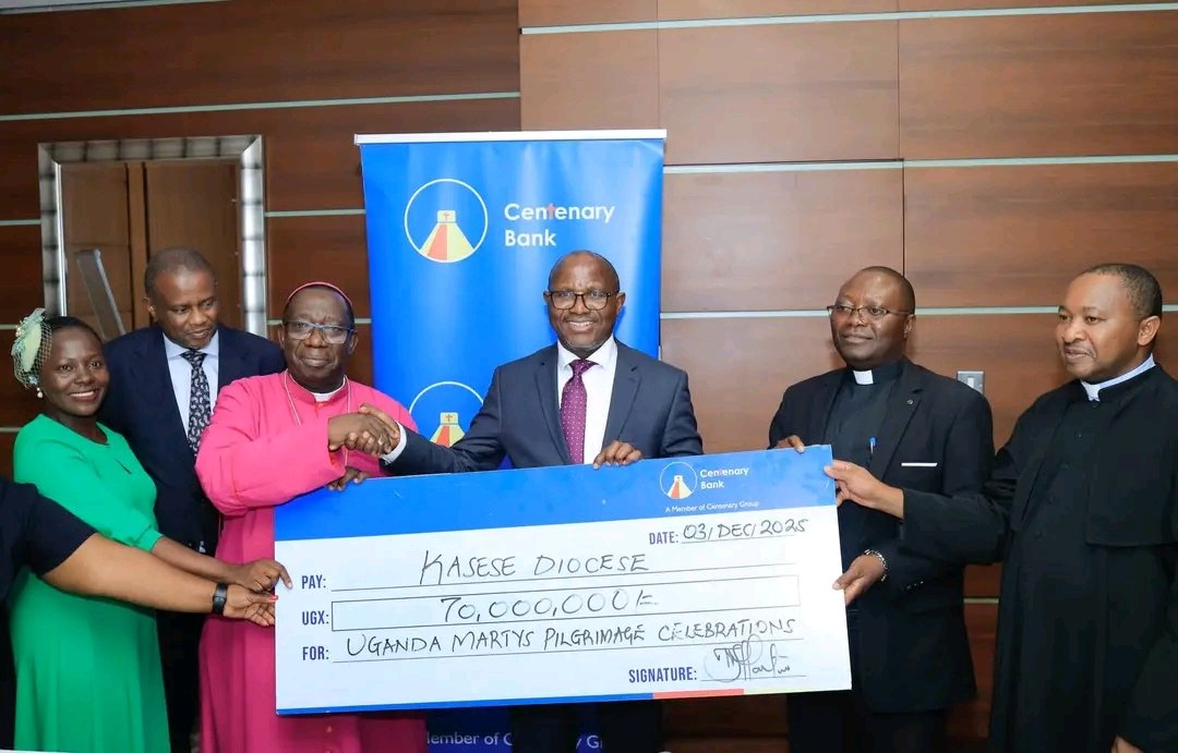 Photo!The Centenary Bank team led by Managing Director Fabian Kasi is in attendance at the fundraising dinner, together with Bishop Francis Aquirinus Kibira and other guests. The Centenary Group of Companies has contributed UGX 70 million to support the event.
#KGRUPDATES