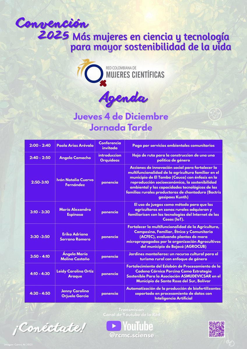 Red Colombiana de Mujeres Científicas tweet media