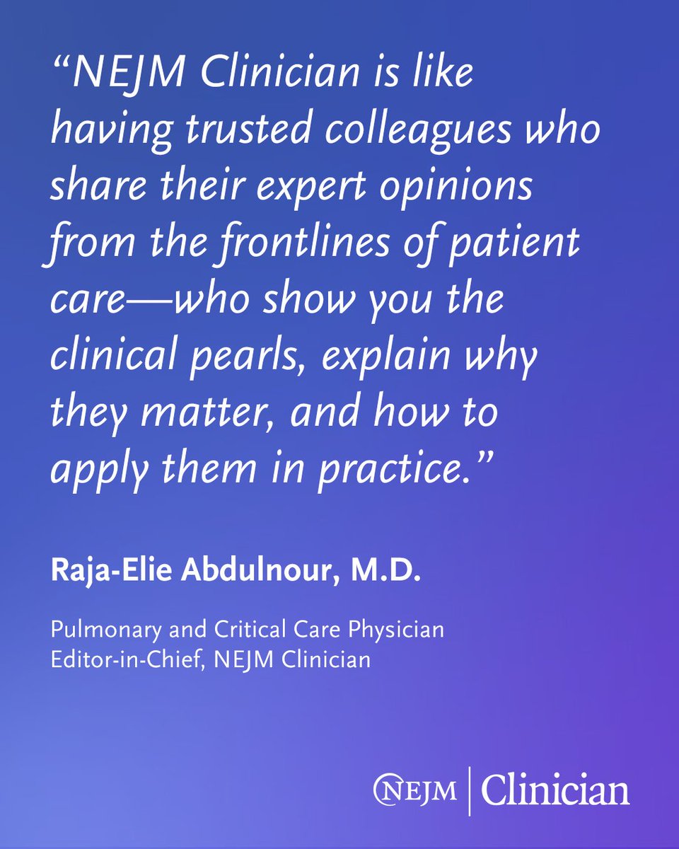 NEJM Evidence (@NEJMEvidence) / Posts / X, image size:960x1200