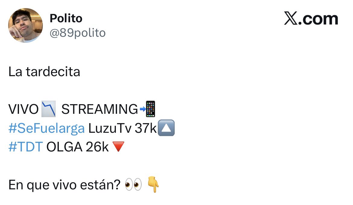 y todas las tardes le faltó agregar 😏