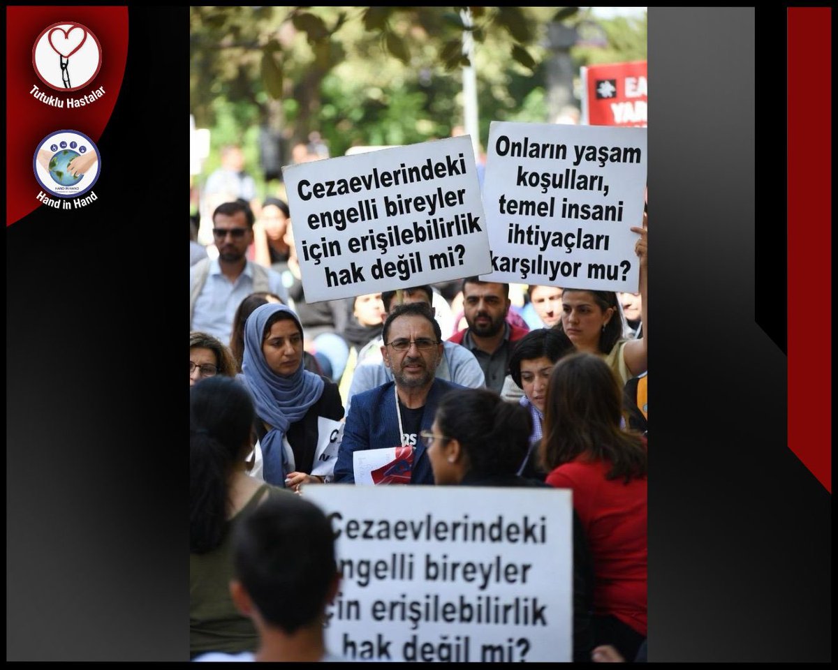 Yusufbatur68's tweet image. ‼️Bir gün herkes engelli olabilir. 
‼️Cezaevlerinde engelli bireylerin temel ihtiyaçları bile karşılanmıyor.
‼️İnsani koşullar, sağlık hakkı ve erişilebilirlik lüks değil, zorunluluktur. 
@adalet_bakanlik 

EngelliTutsaklara Tahliye