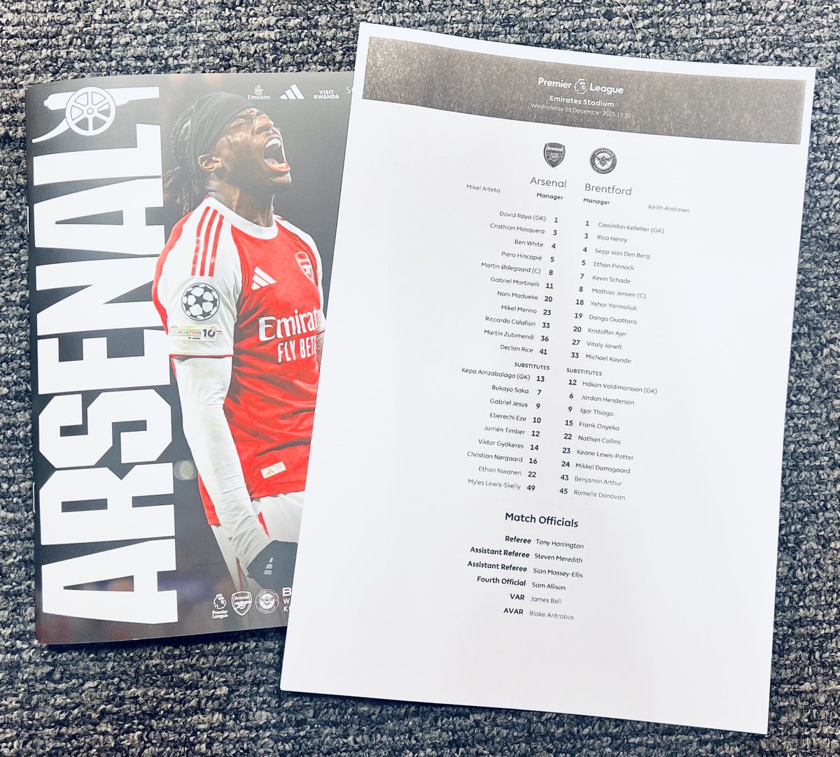 briancjeeves's tweet image. Arsenal will go five points clear at the top of the Premier League with a victory over London rivals Brentford.

The Bees cross the capital having won four of their last six #ARSvBRE #YellowSport ⚽️📰