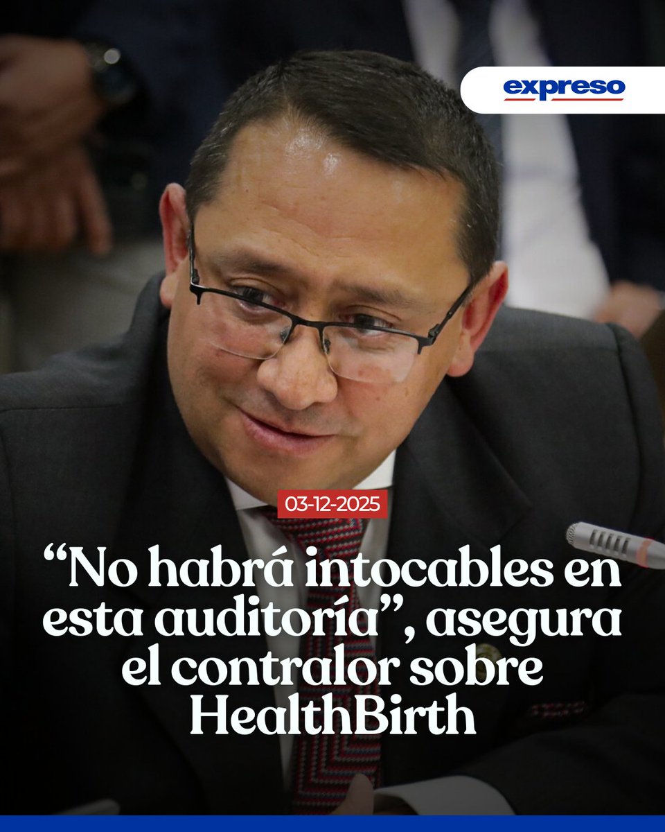 El contralor general del Estado, Mauricio Torres, anunció que la institución inició una verificación preliminar del contrato relacionado con el sistema de agendamiento de citas médicas HealthBirth.

Más información: bit.ly/3KB9Zw2