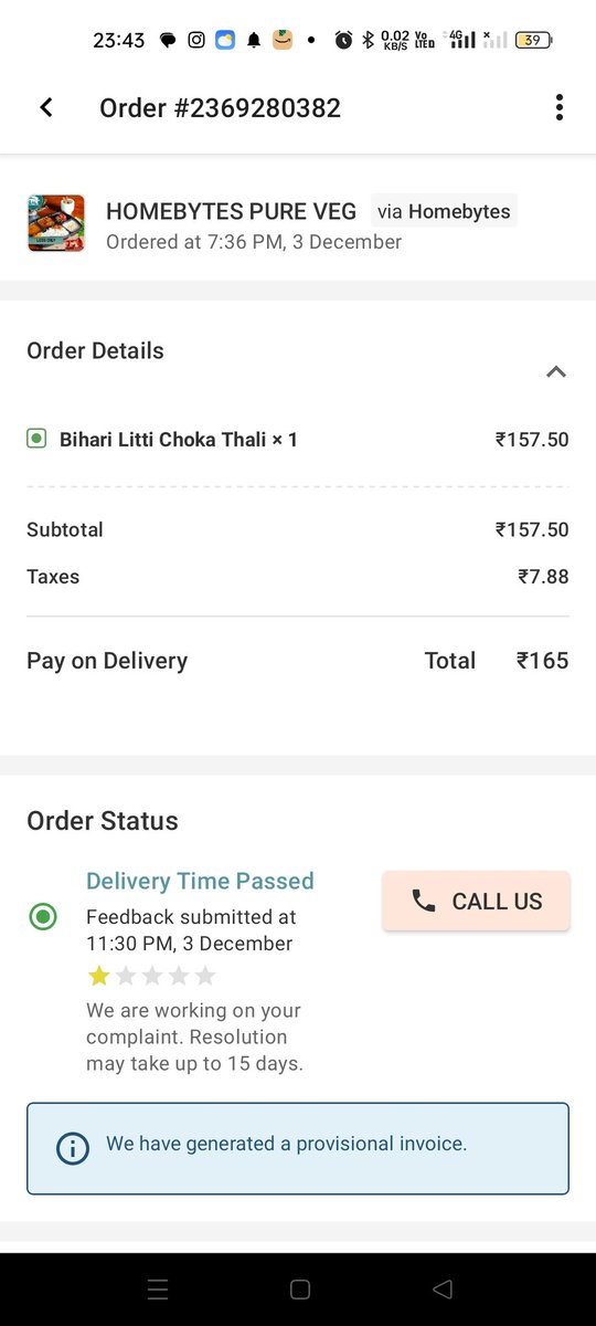 ravisuman003's tweet photo. I have ordered Bihari Litti Chokha thali through IRCTC (food on track app). I had paid 165 for this order but the vendor made fool by giving only litti which is very low quality. They put aalu ki sabji in place of chokha without any taste.

@RailMinIndia
@IRCTCofficial https://t.co/EbwIozCPjB