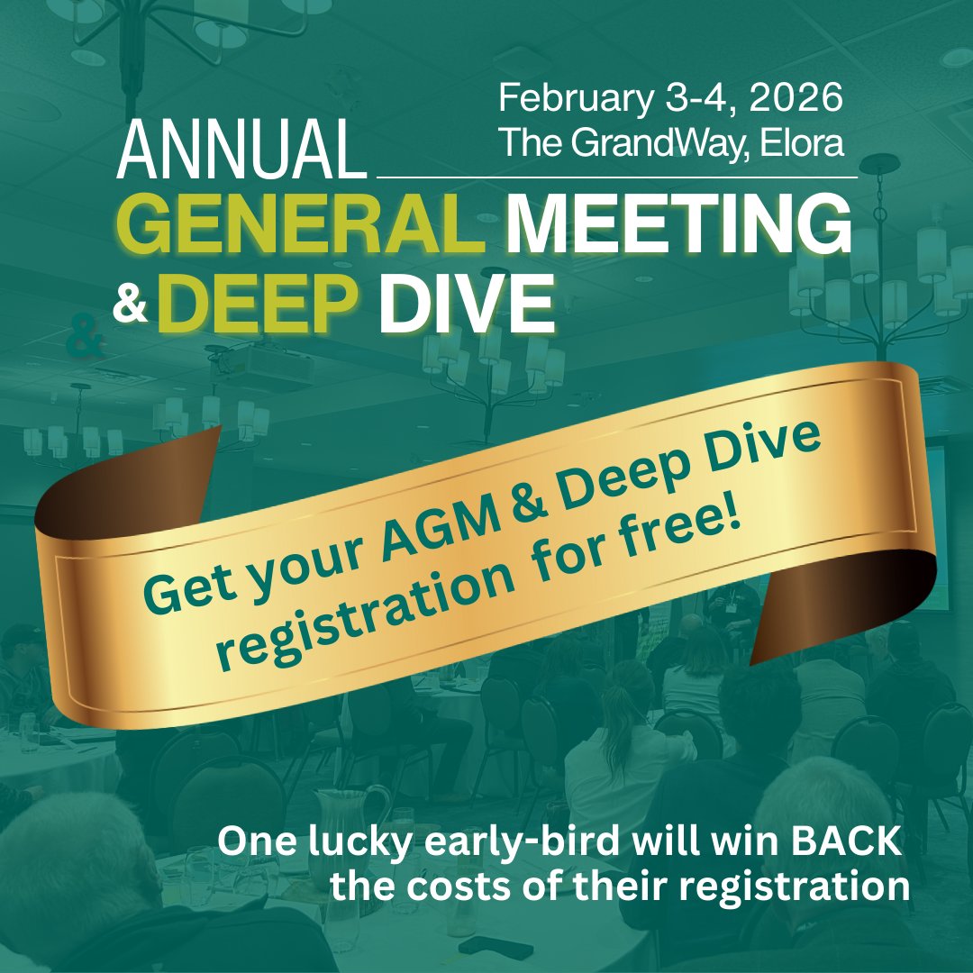 Early Bird Contest – Win Your Registration Back!

Register for our Feb. 3 AGM and Feb. 4 Deep Dive events by Jan. 1 for a chance to win a full refund of your registration fees (up to $300).

Register: membership.ontariosoilcrop.org/event/oscia-an…

For event info, draw date, contest details &amp; more,