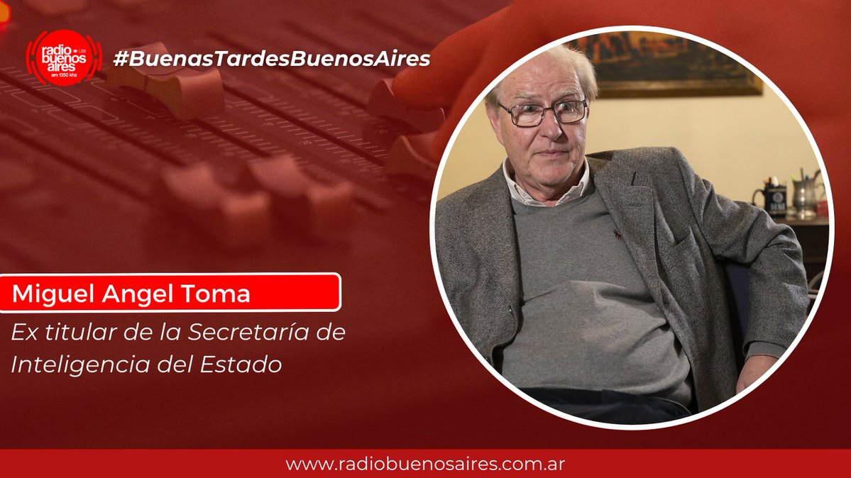 RBA1350am's tweet image. 🔴 [AHORA] En #BuenasTardesBuenosAires

🔍 El Gobierno anunció que Sergio Neiffert deja la #SIDE y lo reemplazará Cristian Auguadra

👤 Miguel Angel Toma, ex titular de la Secretaría de Inteligencia del Estado