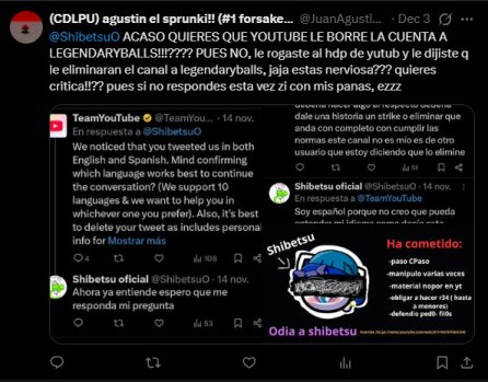 LDballoficial's tweet photo. JAJSAJDJSA @ShibetsuO me bloqueo por decirle la verdad y y le rogo a youtube que me borrara el canal 
 XDDD https://t.co/6hbsHVdTe5
