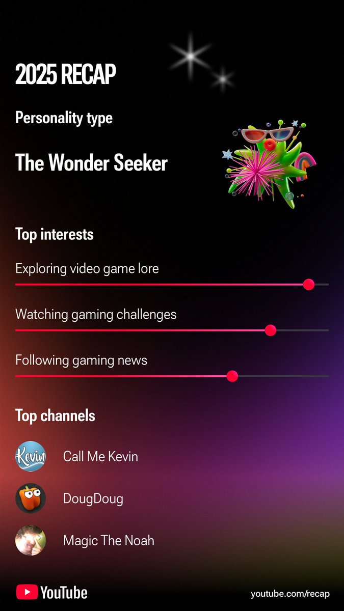 Lol I didn't know youtube had one also 😅  
Honestly all their videos/VODS I put in my background to help me sleep lol cuz I'm one one those who can't sleep without noise 
#YouTubeRecap #Recap #Recap2025