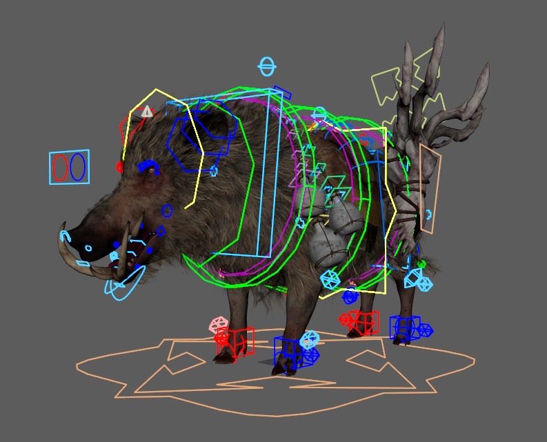 A rigging project we’ve been working on!
Fully rebuildable, game-ready rig — releasing free soon!
 Model by Larry Hoover, based on art by Tomas Duchek.

#rigging #gamerig #maya #rig #3d #animation #gamedev