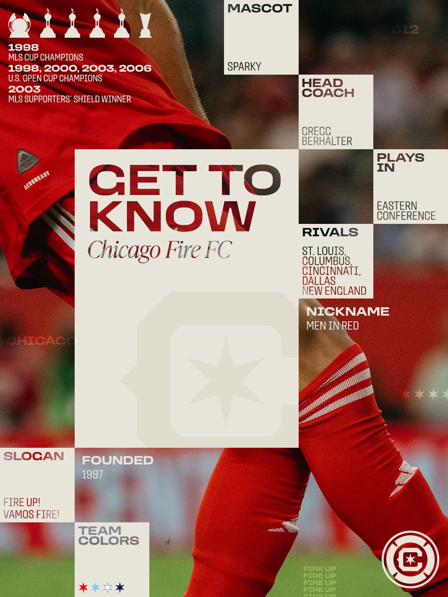 ChicagoFire's tweet image. Sawubona 👋

For all our new fans, here’s what you need to know about us 🔥⬇️ #cf97