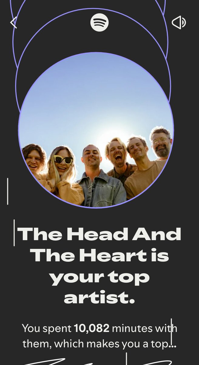 witte_jeff's tweet photo. For the 8th year in a row, @headandtheheart are my most listened to artist on Spotify.  Will be seeing them live 3 times in 2026, bringing my total to seeing The Head and The Heart live 20 times. Yes I may have a slight obsession! https://t.co/vBqgxld00h