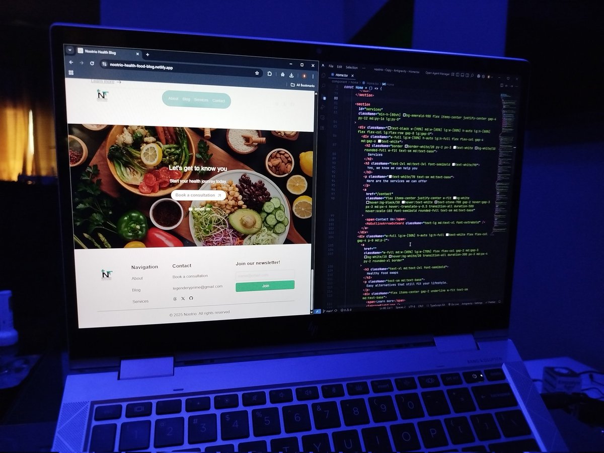 Been_jammin_'s tweet image. Felt bored, decided to build a health food blog web app
Next.JS, TYPESCRIPT, MAILCHIMP, Calendly

nootrio-health-food-blog.vercel.app