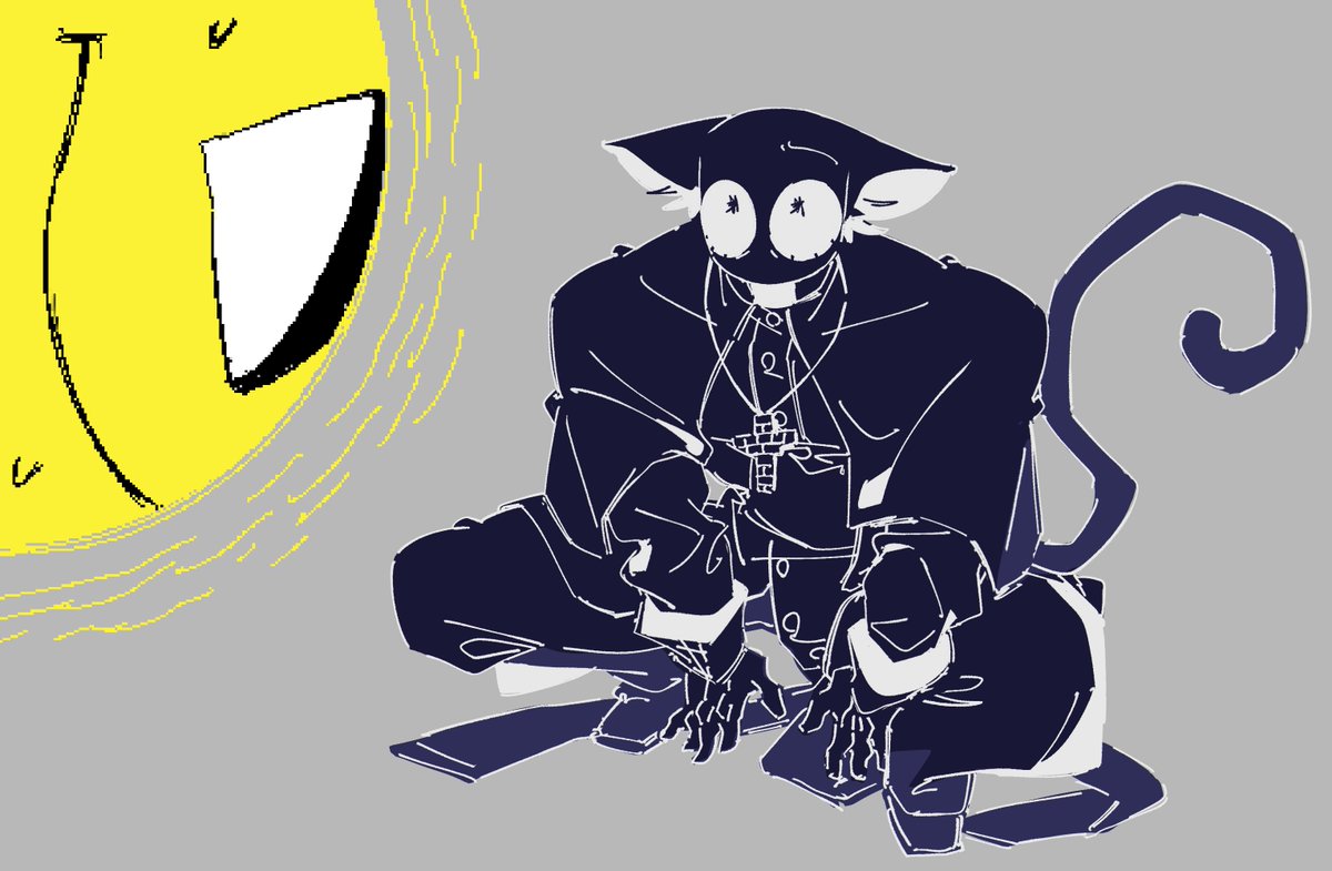 someone turned him into a cat😔