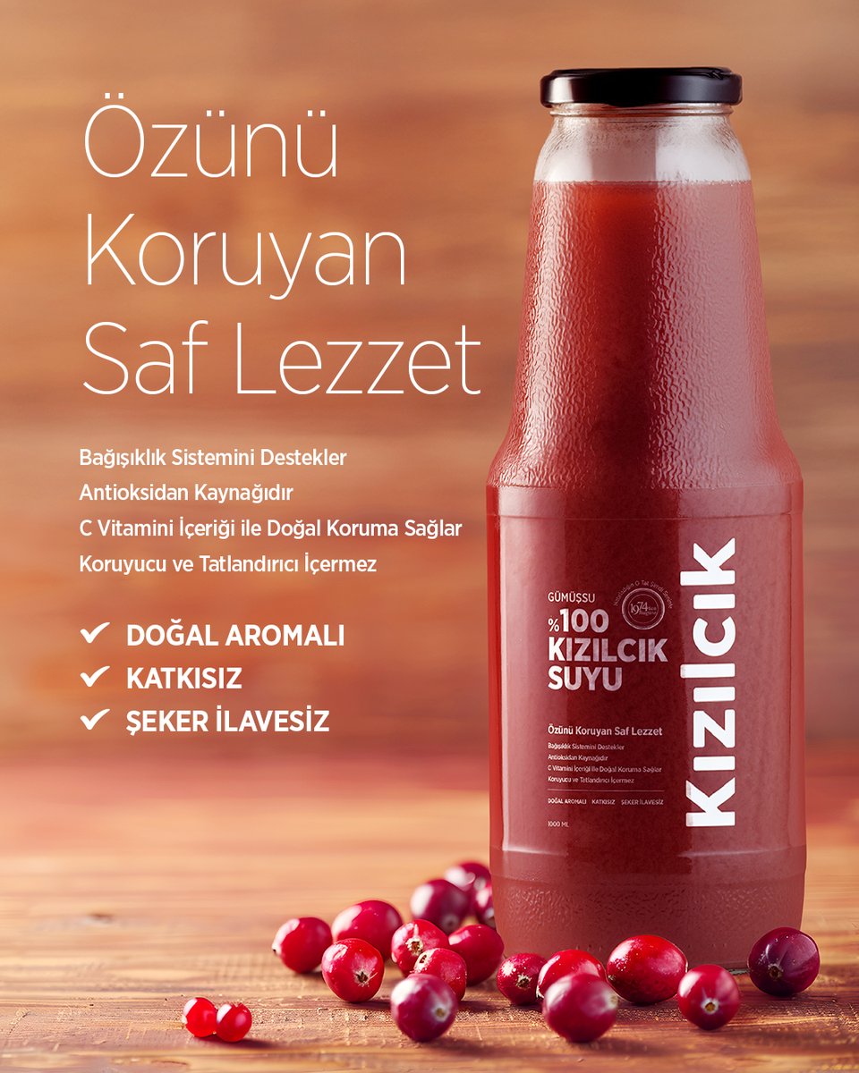 ❌ İlave şeker yok
❌ Koruyucu yok
❌ Tatlandırıcı yok

Sadece kızılcığın kendi rengi, kendi aroması ve kendi doğal gücü.
Her yudumda doğanın özünü hissetmek isteyenler için...

#gümüşsu #meyve #meyvesuyu #kızılcık #kuşburnu #aronya #böğürtlen #ormanmeyveleri #marmelat