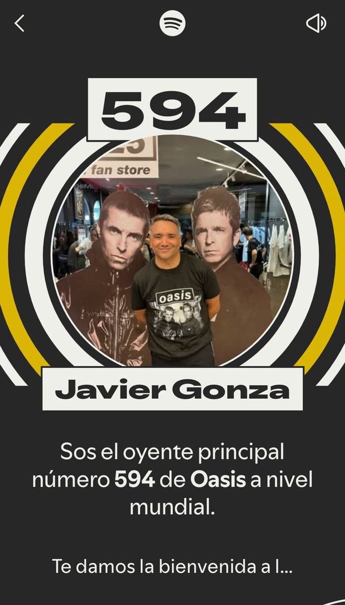 Gracias Spotify wrapped 2025 
Te quiero mucho <a href="/oasis/">Oasis</a> 🥹💙