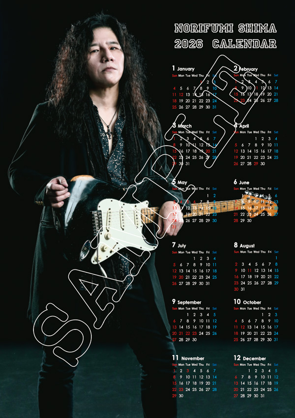 🔥ツアーグッズ公開🔥 直筆サイン入り2026年カレンダー 島 紀史ver