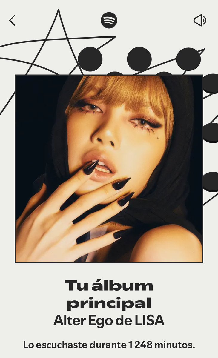 missLalalisaa's tweet image. For the 5th year in a row, Lisa is my most listened-to artist, I love you my queen 🫶. 

#SpotifyWrapped 
#Lisa 
#Alterego