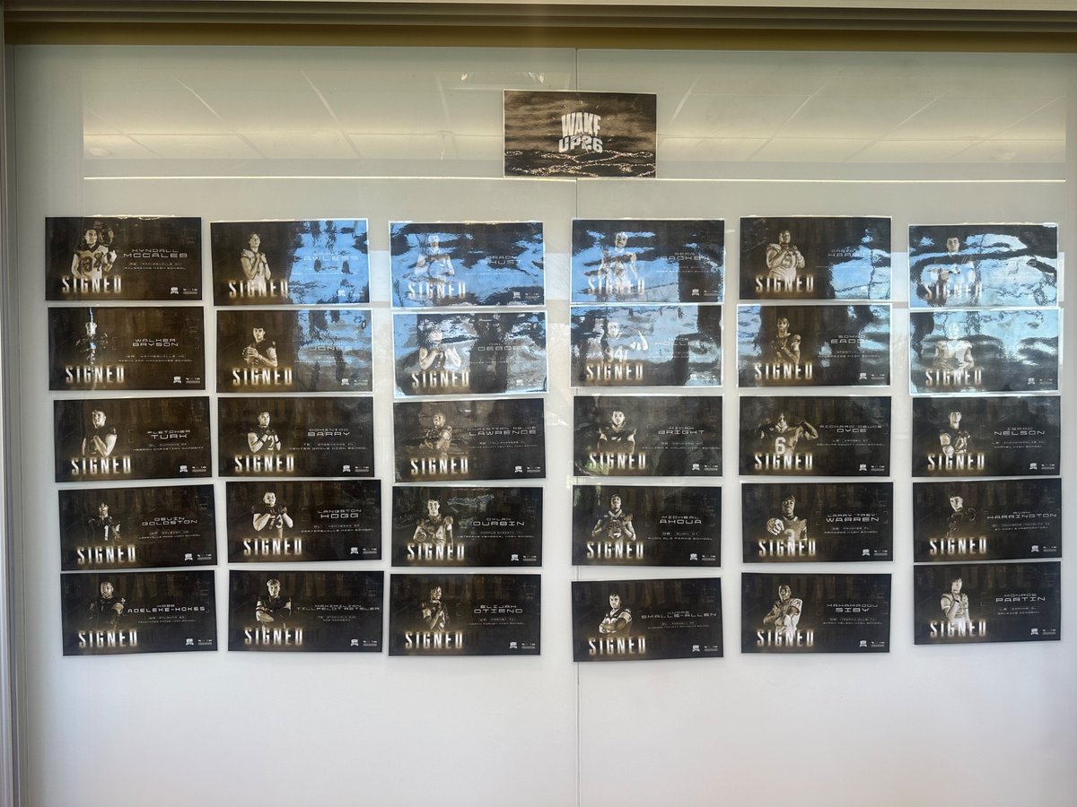 30!!!! All signed to be the next great Deac!! Thank you to our Recruiting team, Scouting, Coaches, professors, and the Winston-Salem community for helping us land the BEST class in Wake Forest History!!!