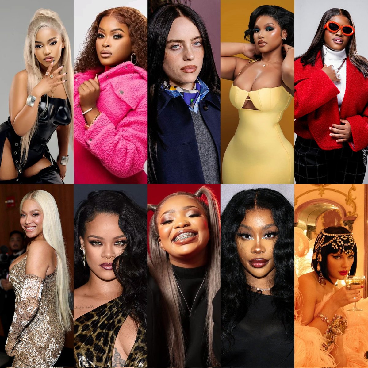 2022AFRICA's tweet photo. The Most Streamed Female Artist of 2025 on SA 🇿🇦Spotify

1. Zee Nxumalo
2. Shandesh
3. Billie Eilish
4. Mawhoo
5. Kharishma
6. Beyonce
7. Rihanna
8. Babalwa M
9. SZA
10. Taylor Swift

#SpotifyWrapped https://t.co/VmnVwcjjQb