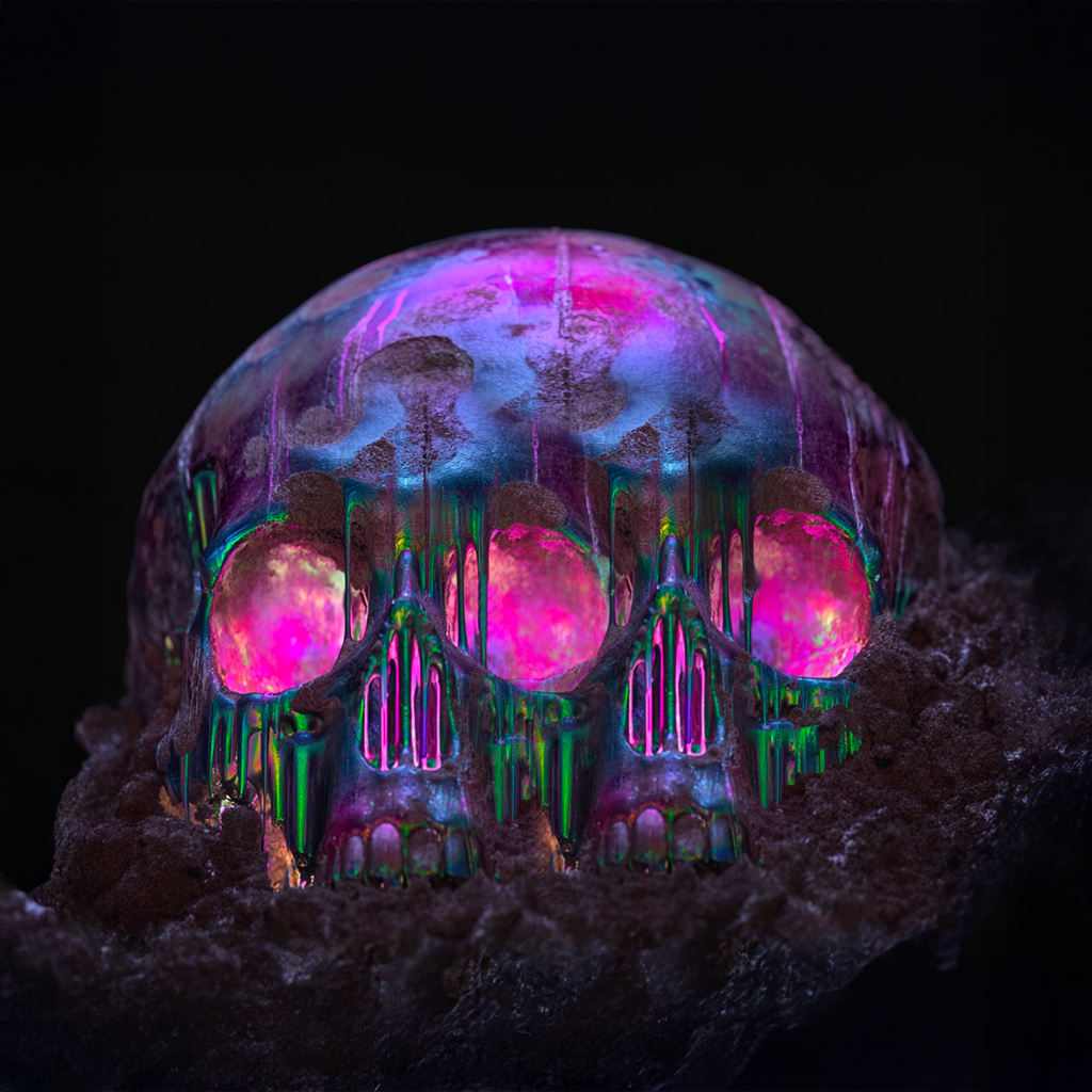 manonpretto's tweet image. Something inside the core is shifting tonight.
The buried membrane begins to glow again.
#tezosart #objkt #digitalrelic #biomechanical