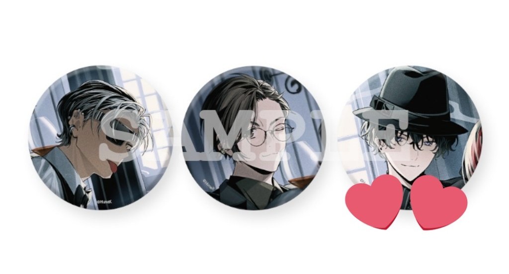 交換】 アルカナ・ファミリア Festa in Nero 缶バッジセット アルカナ