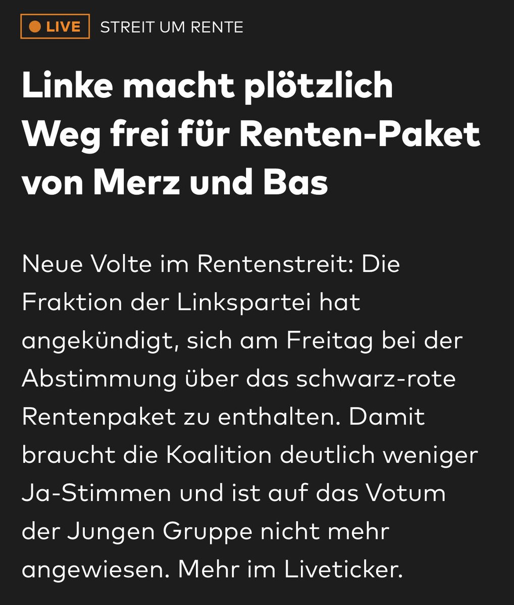 „Links ist vorbei“ - Friedrich Merz 

#Merz #Merzkannesnicht #Rente