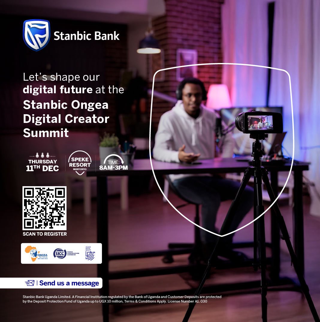 ayebazibweagath's tweet image. Sign up for the  #StanbicOngeaDigitalSummit25 and have your digital future shaped.

Register via digitalcreatorsuganda.org/register/

#KeepGrowing